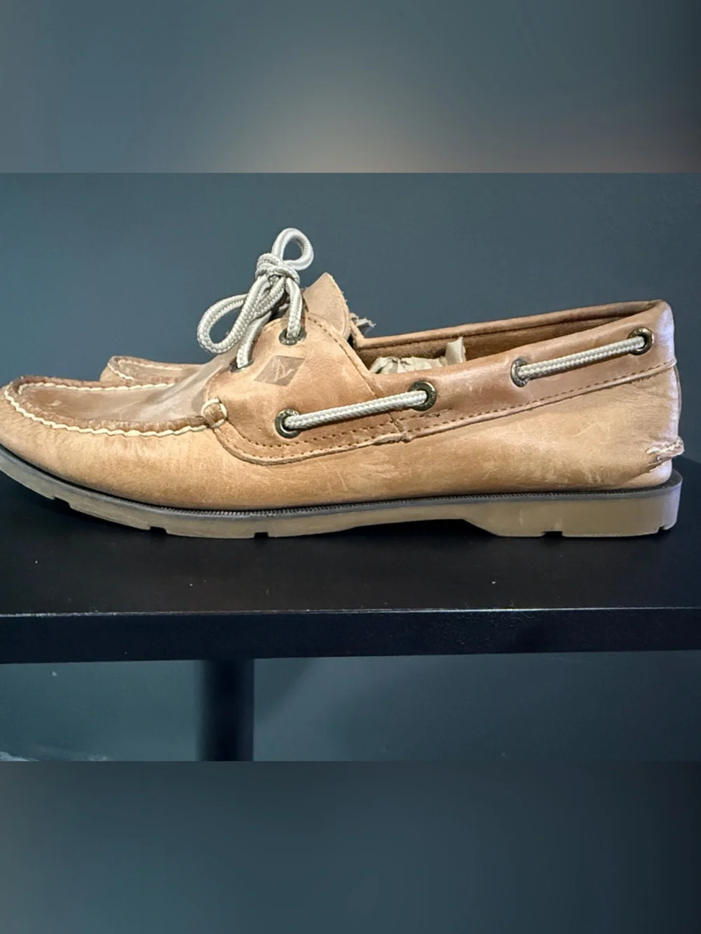 Sperry Men's Brown Leather 2-Eye Boat Shoes